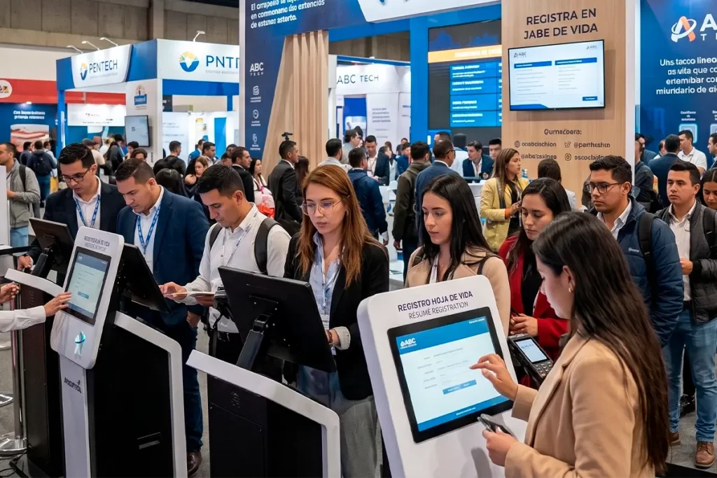 Equipos tecnológicos para ferias de empleo y selección masiva de personal 