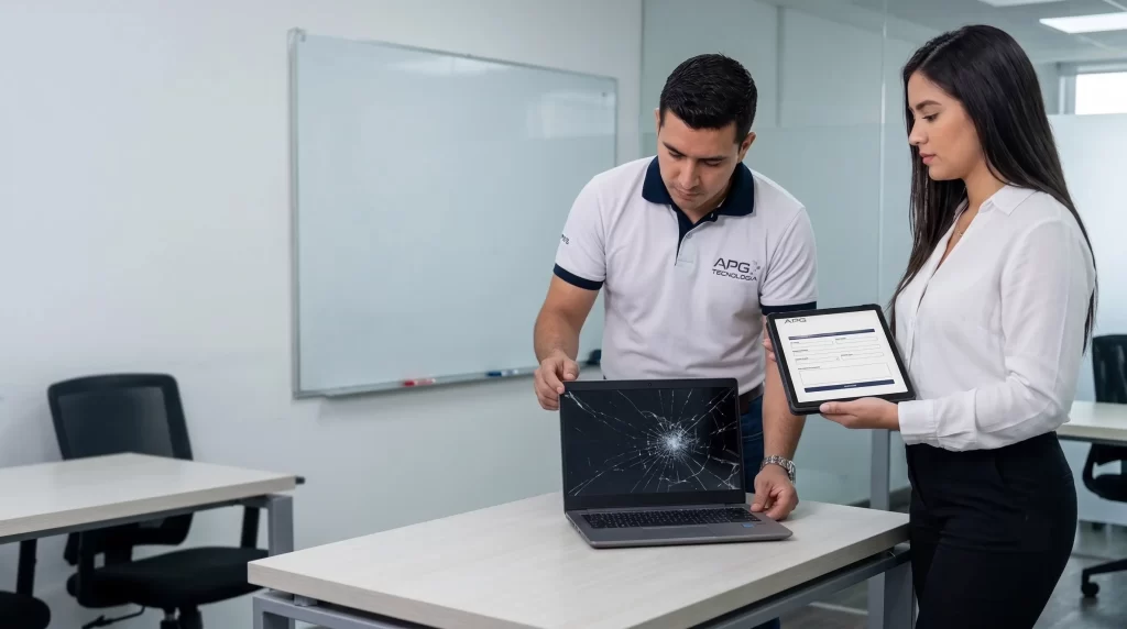 Comparativa de responsabilidades entre daño accidental, falla de fábrica y robo en el alquiler tecnológico.